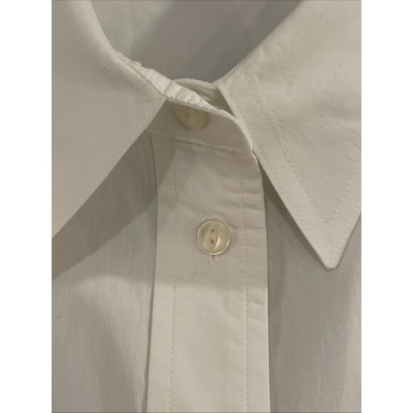 RLR Lauren Jeans Co Ralph Lauren   Button Up Conv. Long Sleeve Top Women  2X Wh - Picture 3 of 16